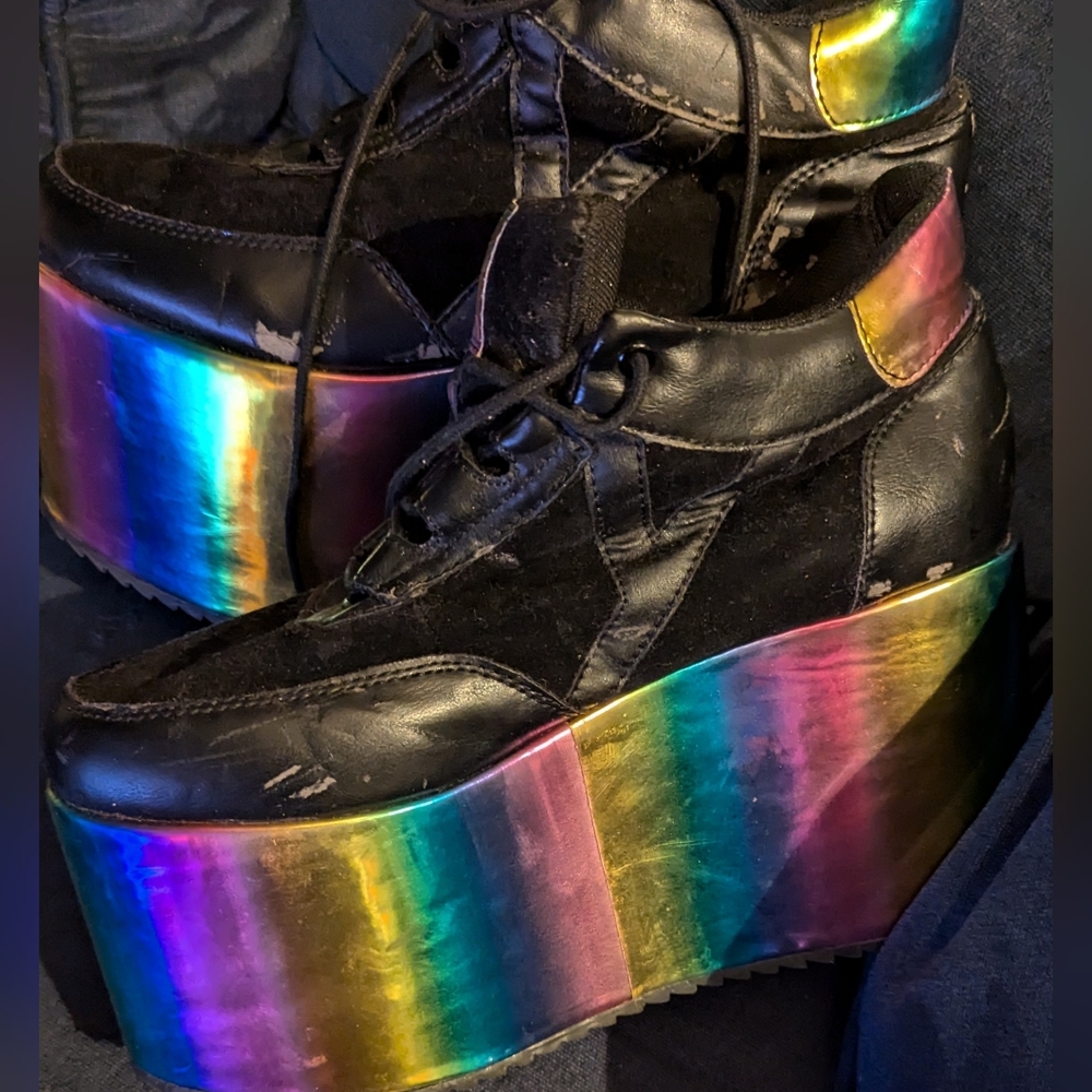 Yru Rainbow Platforms Size 10 - image 1
